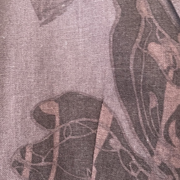 Dusty Plum Linen Blend Abstract Print Boyfriend Blazer EUC - Picture 16 of 16